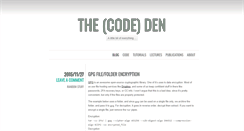 Desktop Screenshot of codeden.net