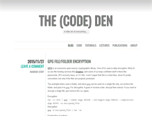 Tablet Screenshot of codeden.net